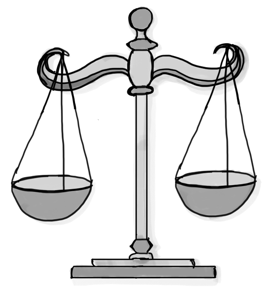 Une balance.